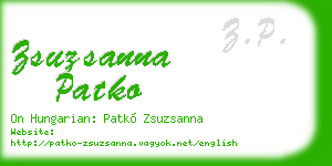 zsuzsanna patko business card